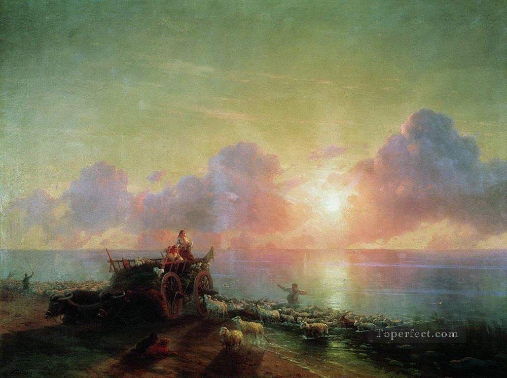 Sheepdip 1878 Romántico Ivan Aivazovsky Ruso Pintura al óleo